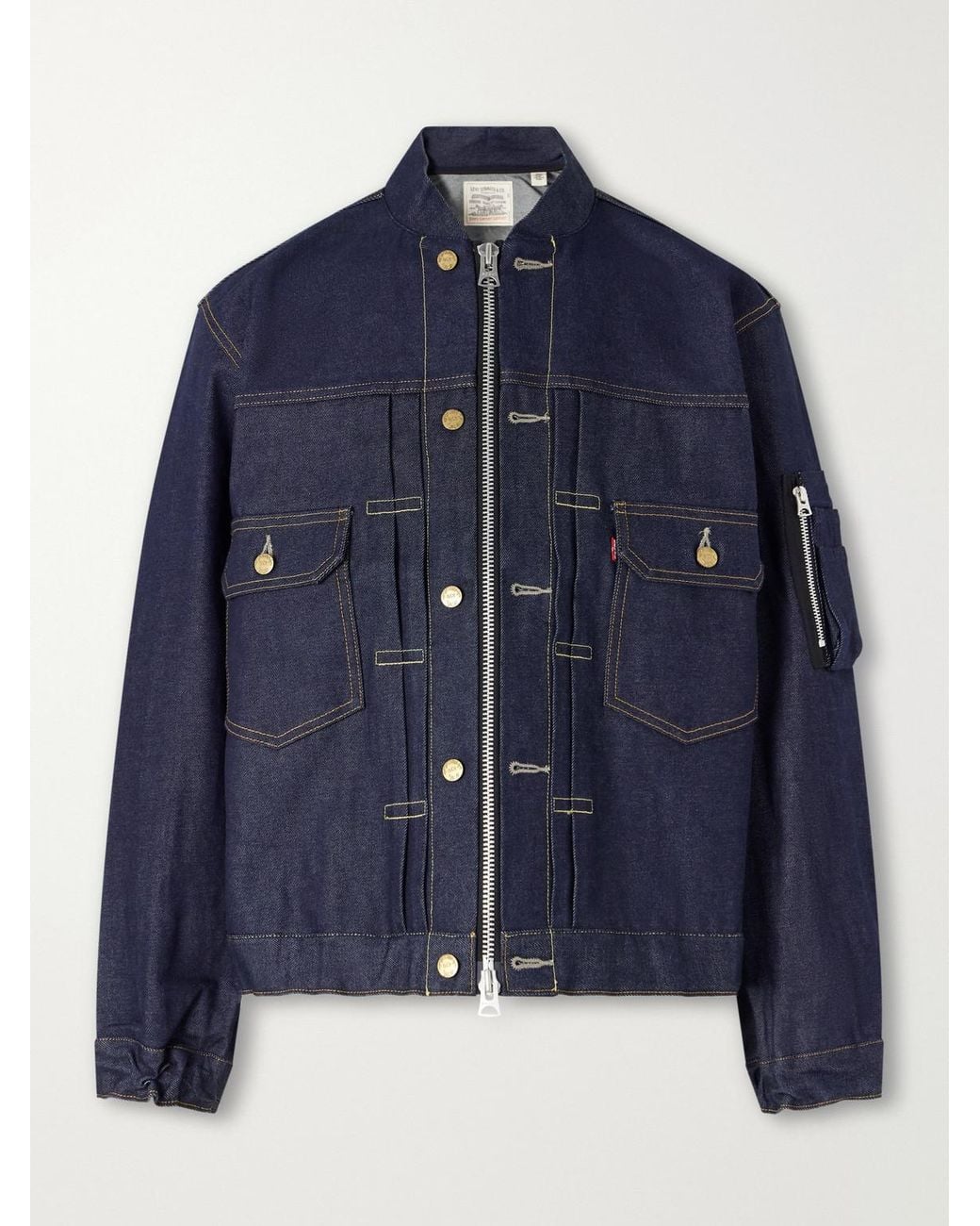 Sacai Blue Levi's Denim Jacket for men