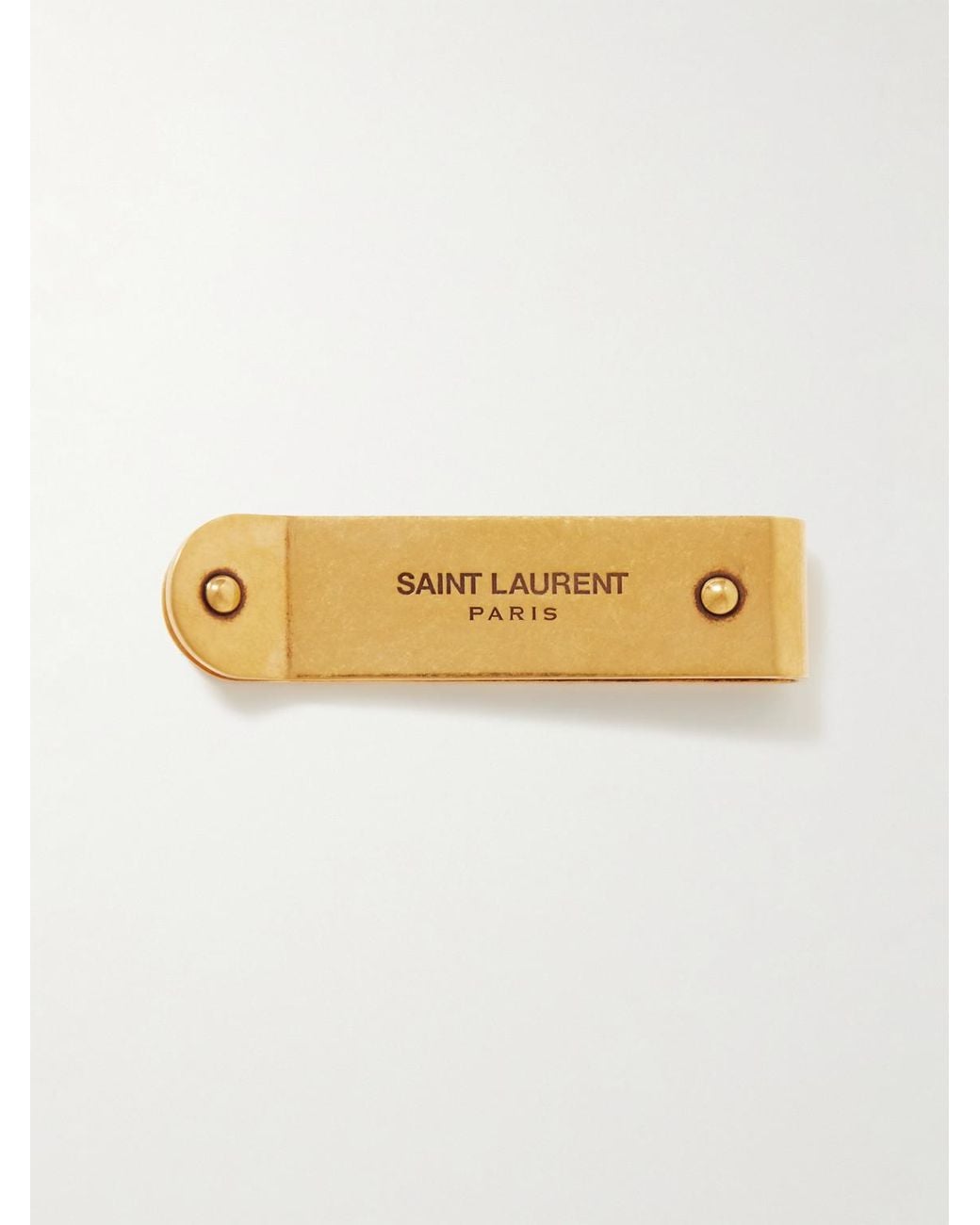 Saint Laurent Metallic Tone Money Clip for men