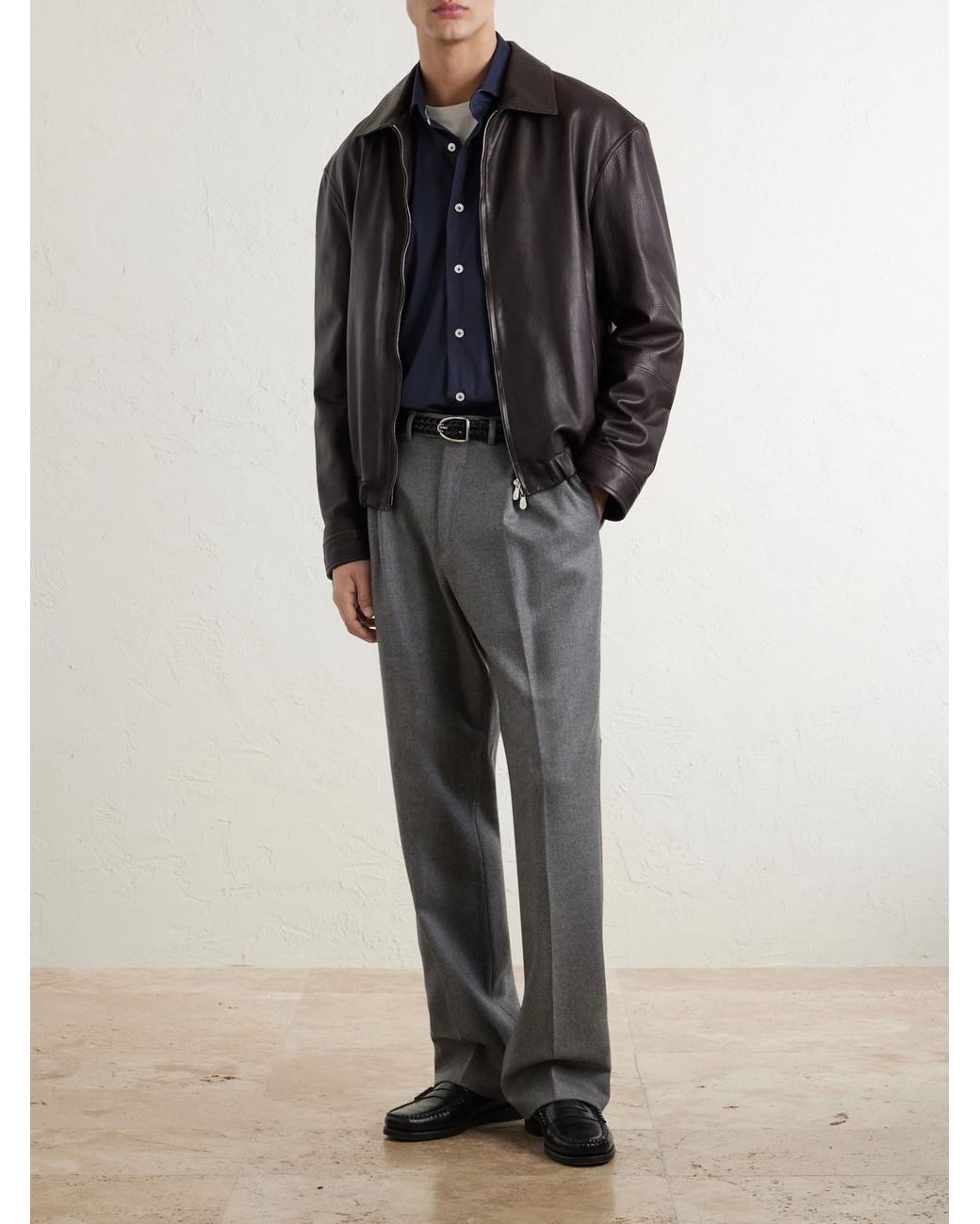 Eleventy Blue Cotton-Blend Shirt for men