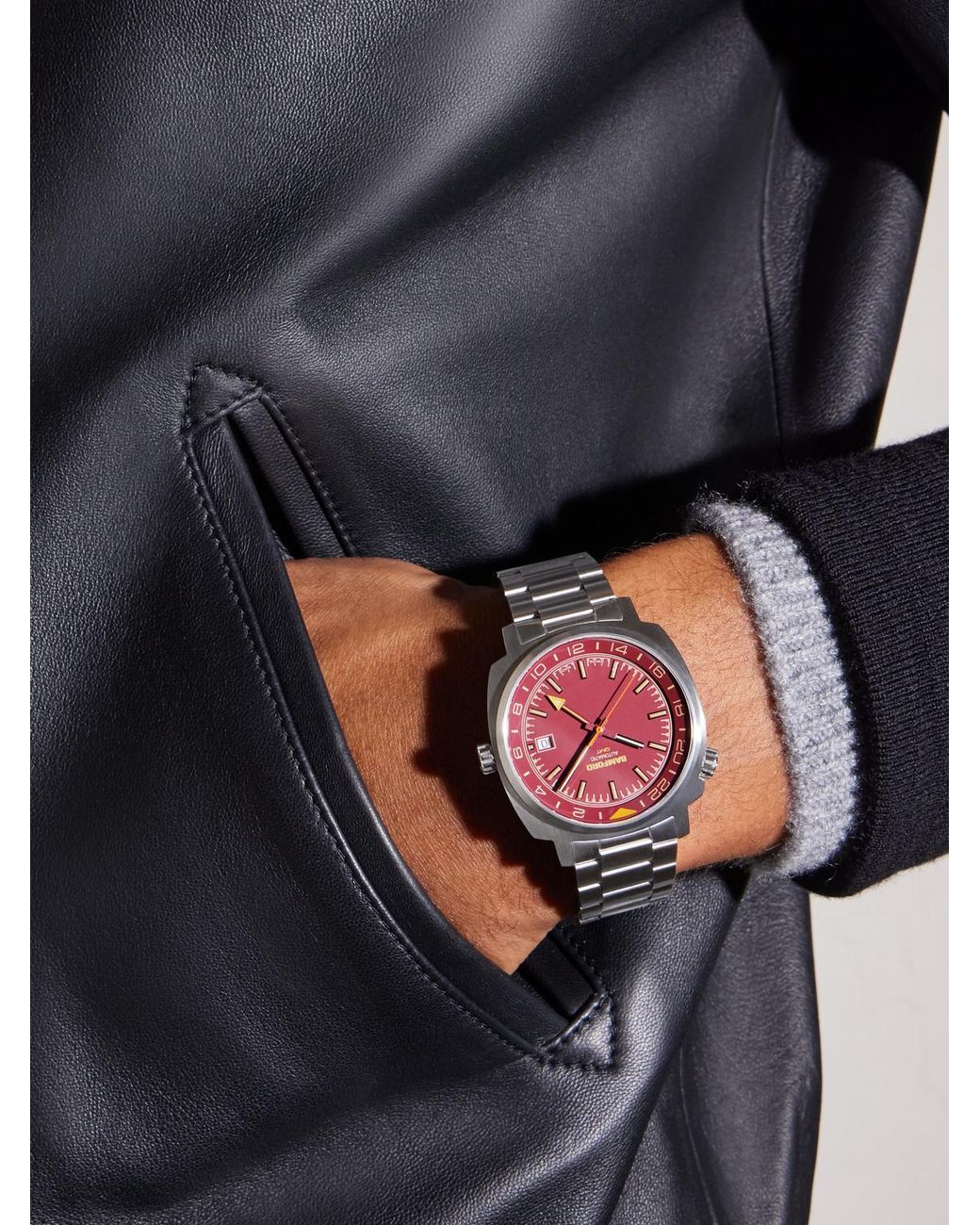 BAMFORD LONDON Black Gmt Automatic Stainless Steel Watch for men
