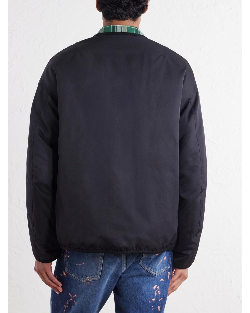 Visvim Blue Wool And Silk-Blend Twill Down Liner Jacket for men