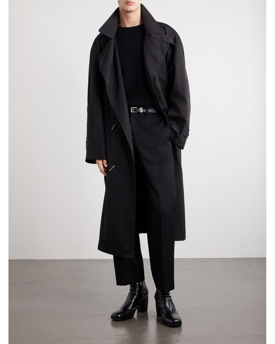 Enfants Riches Deprimes Black I'M Your Twill Trench Coat for men