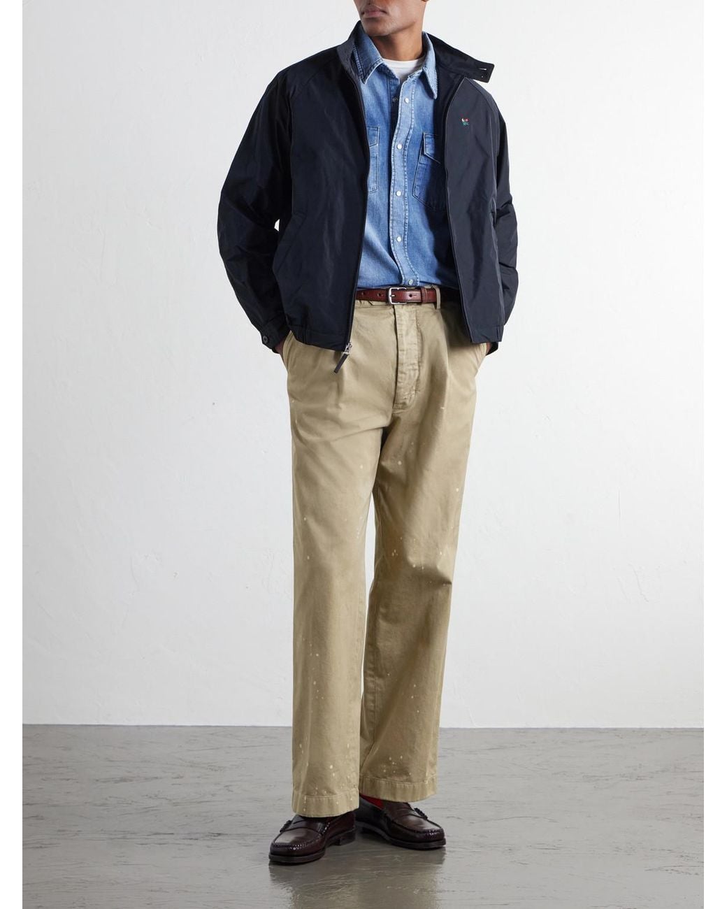 Aimé Leon Dore Blue Denim Shirt for men