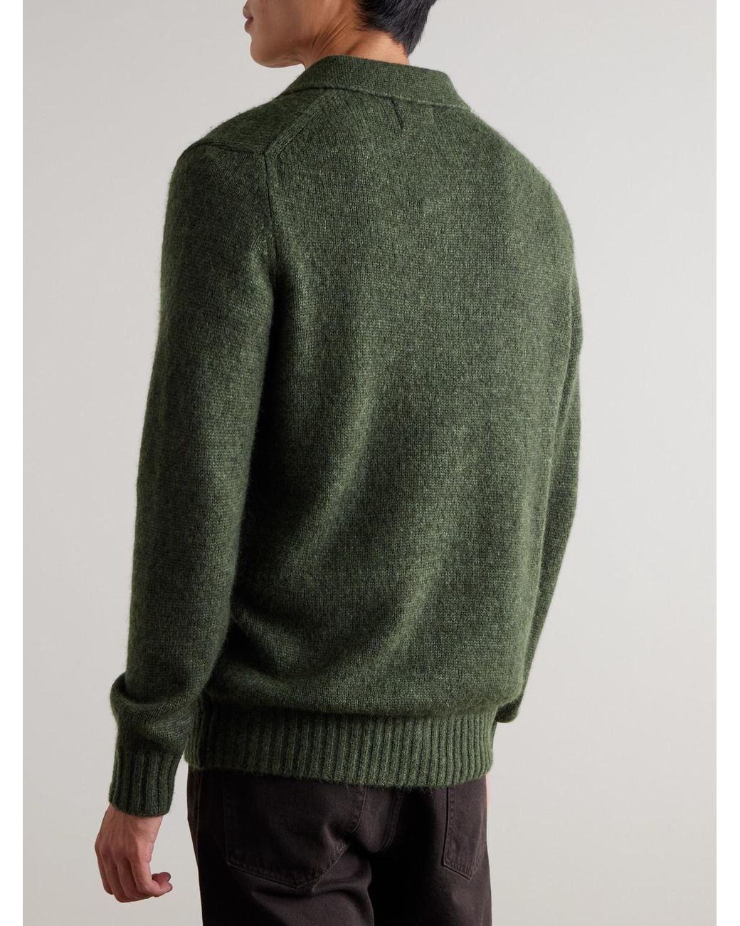 NN07 Green Lee 6598 Merino Wool-blend Cardigan for men