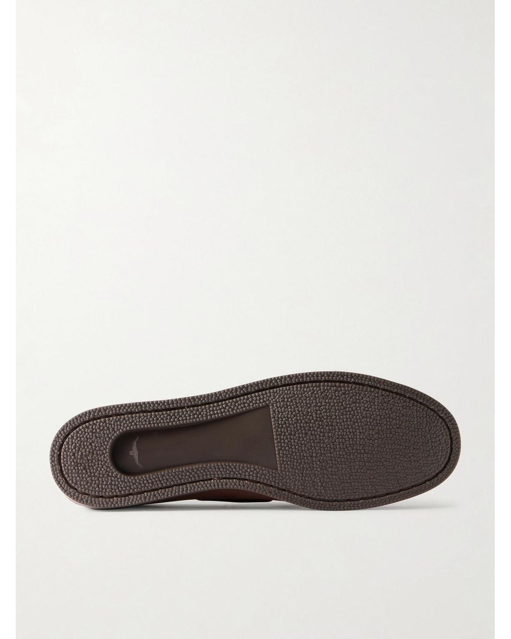 R.M.Williams Brown Islet Suede Boat Shoes for men