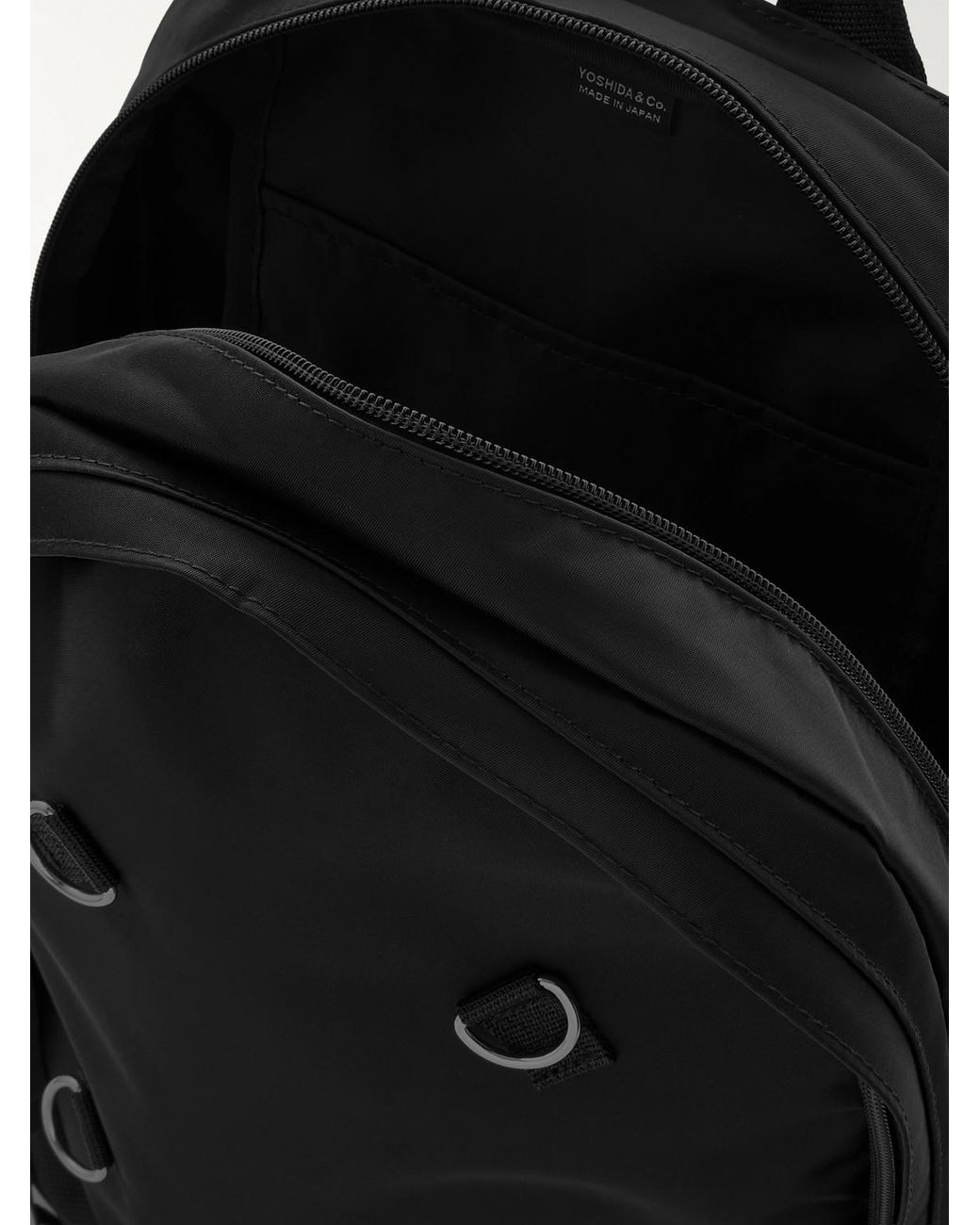 Porter-Yoshida and Co Black Ride Webbing-Trimmed Nylon Backpack for men