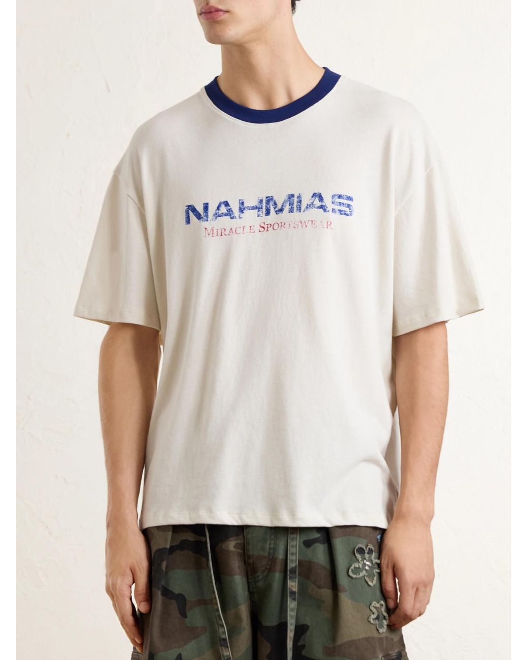 NAHMIAS White Miracle Sportwear Logo-Print Cotton-Jersey T-Shirt for men