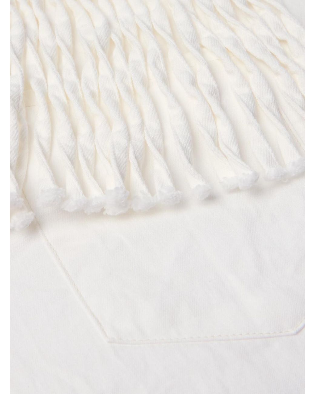 Kapital Natural Husky Fringed Denim Western Shirt for men