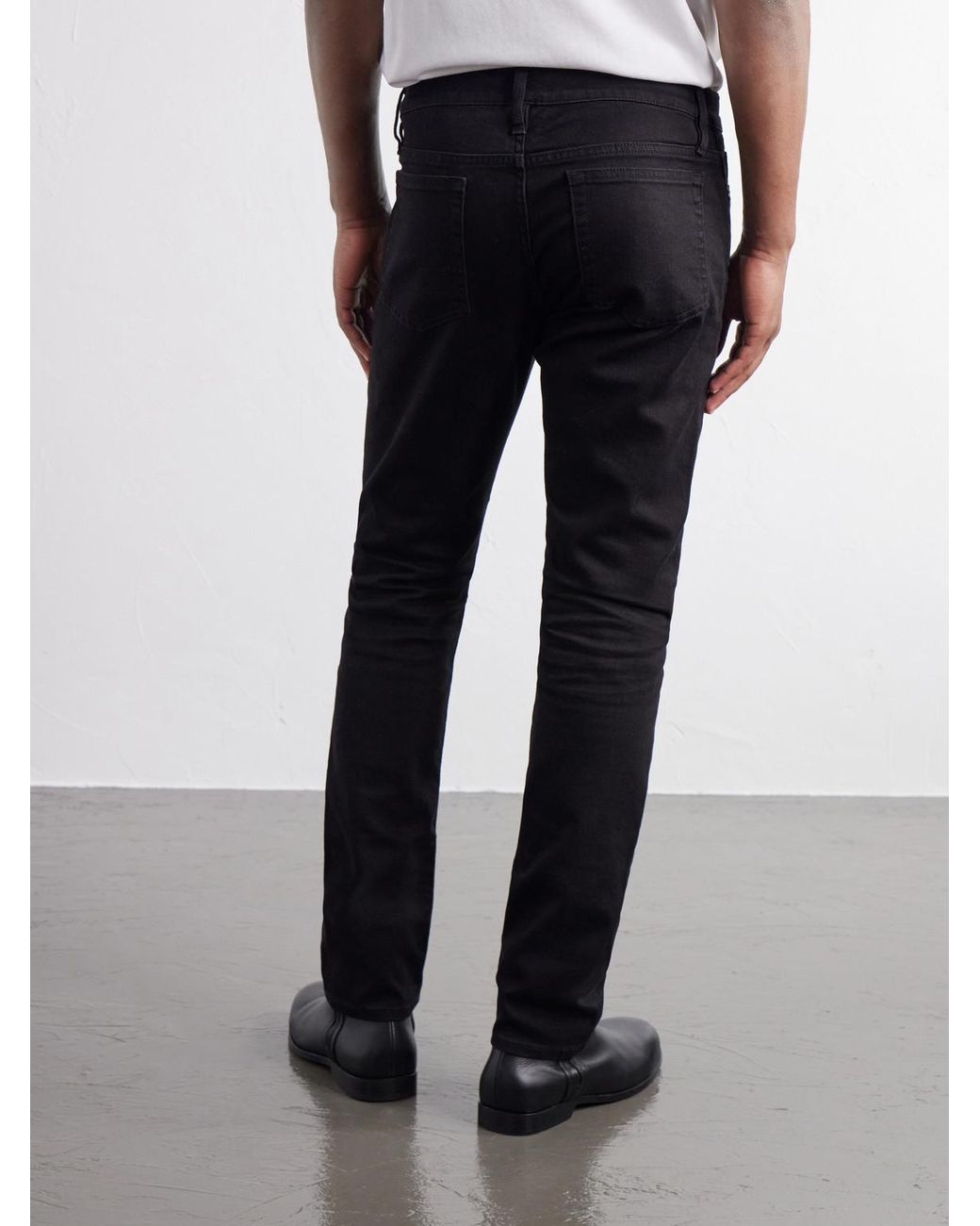 FRAME Black L'Homme Slim-Fit Jeans for men