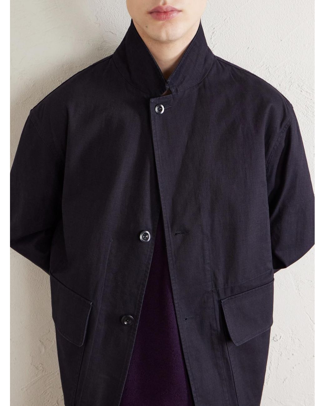 Margaret Howell Black Mhl. Cotton-Drill Blazer for men