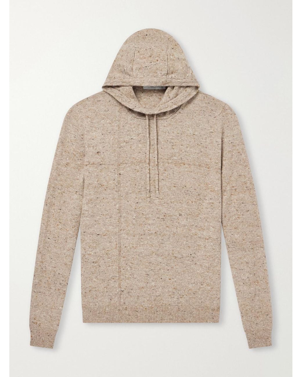 Inis Meáin Natural Merino Wool And Cashmere-Blend Hoodie for men
