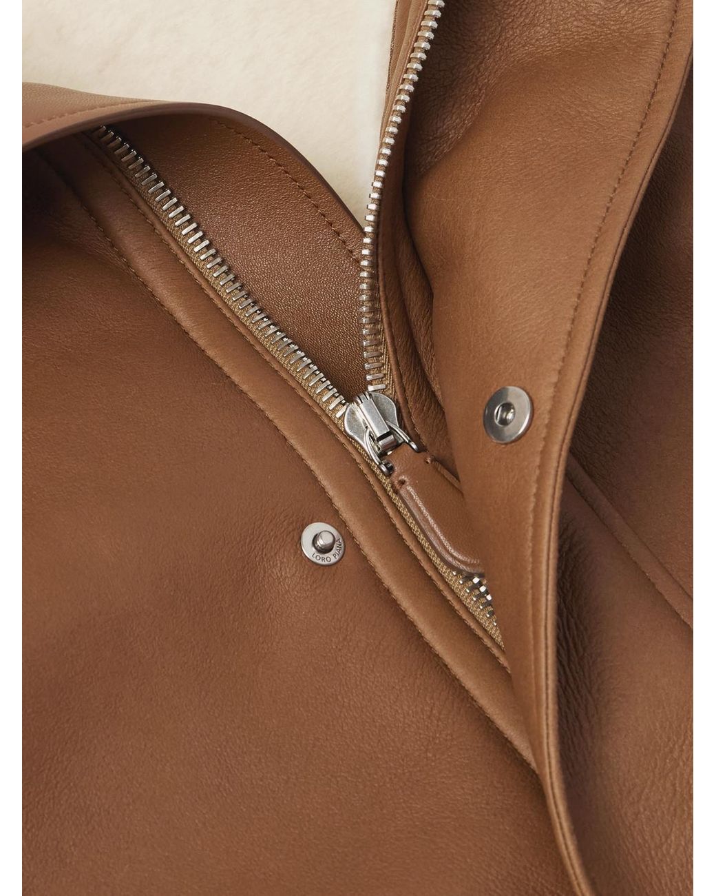 Loro Piana Brown Augusto Shearling Jacket for men