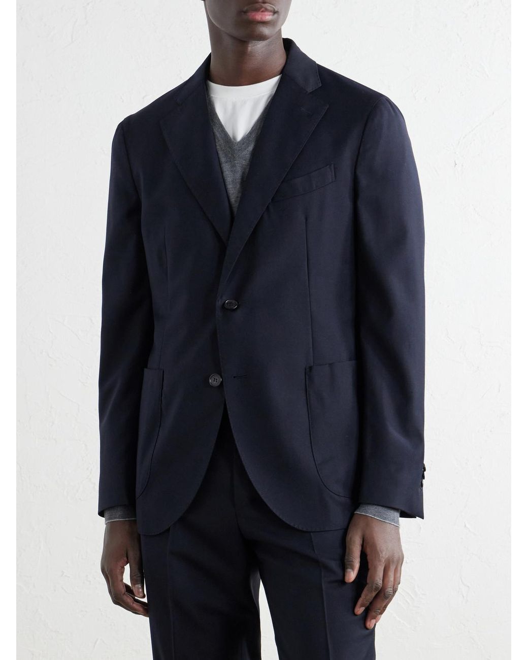 Slowear Blue Incotex Wool-twill Suit for men