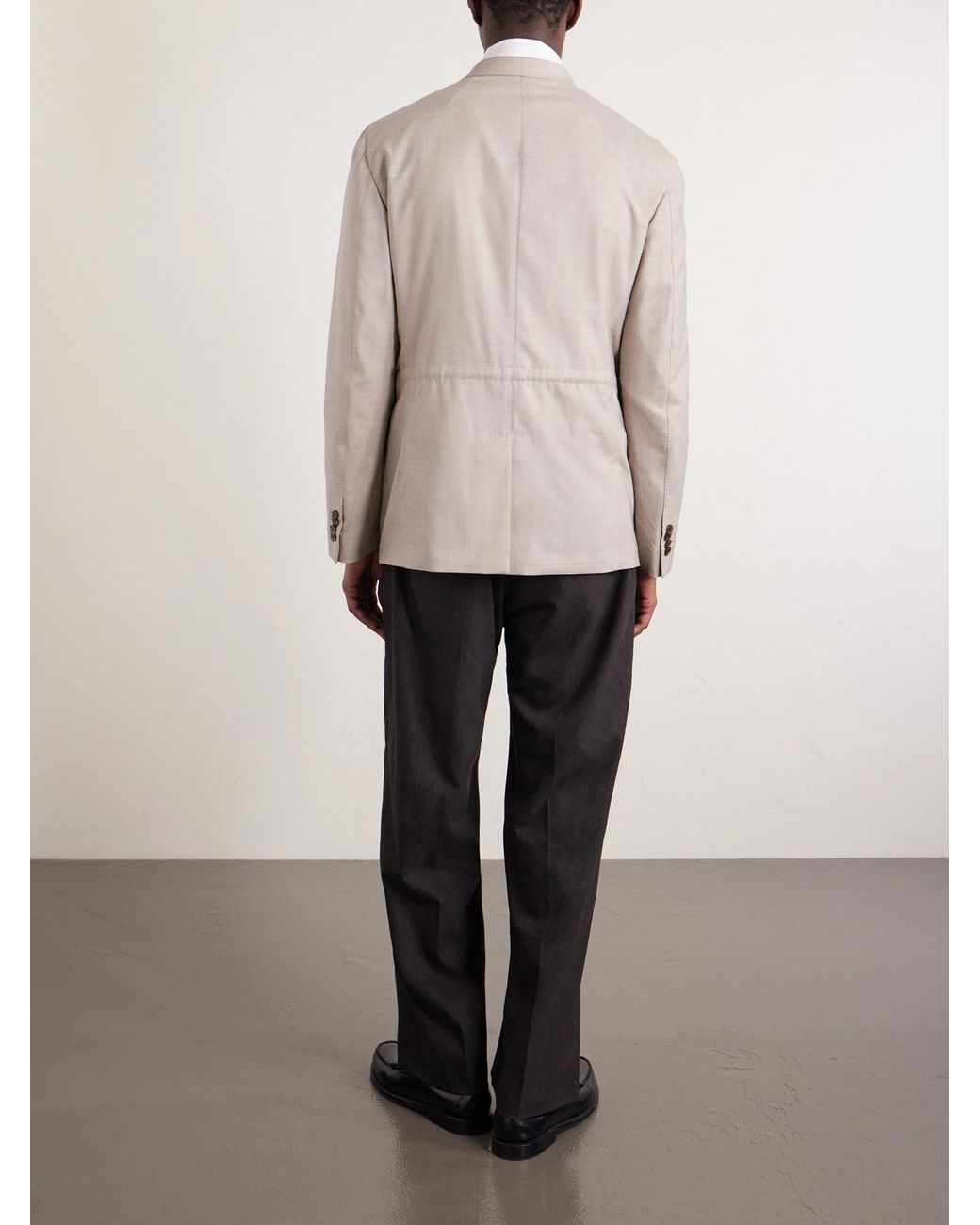 Dunhill Natural Super 130S Wool Jacket for men