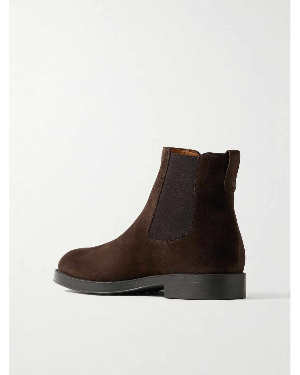Tod's Brown Suede Chelsea Boots for men