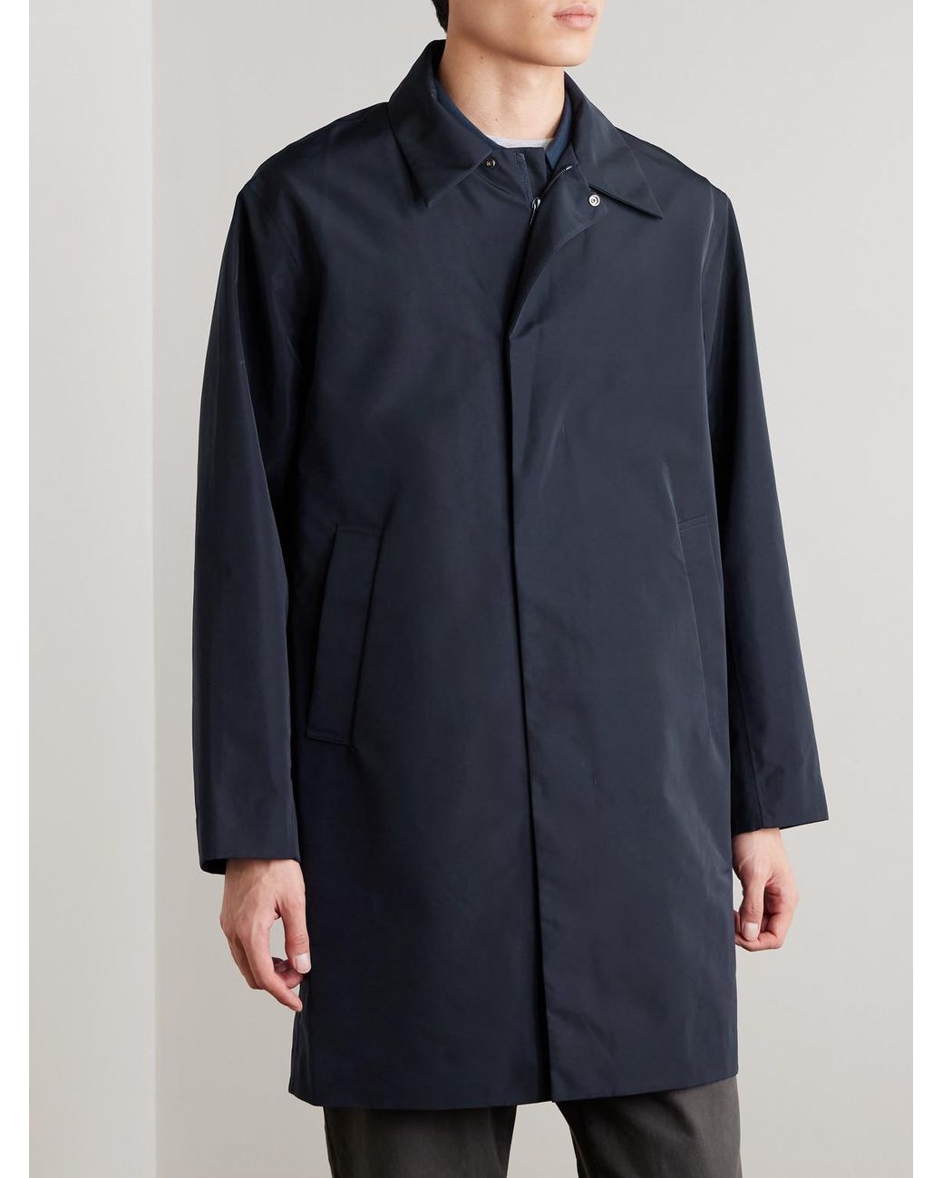 NN07 Blue Steve 80037 Shell Coat for men