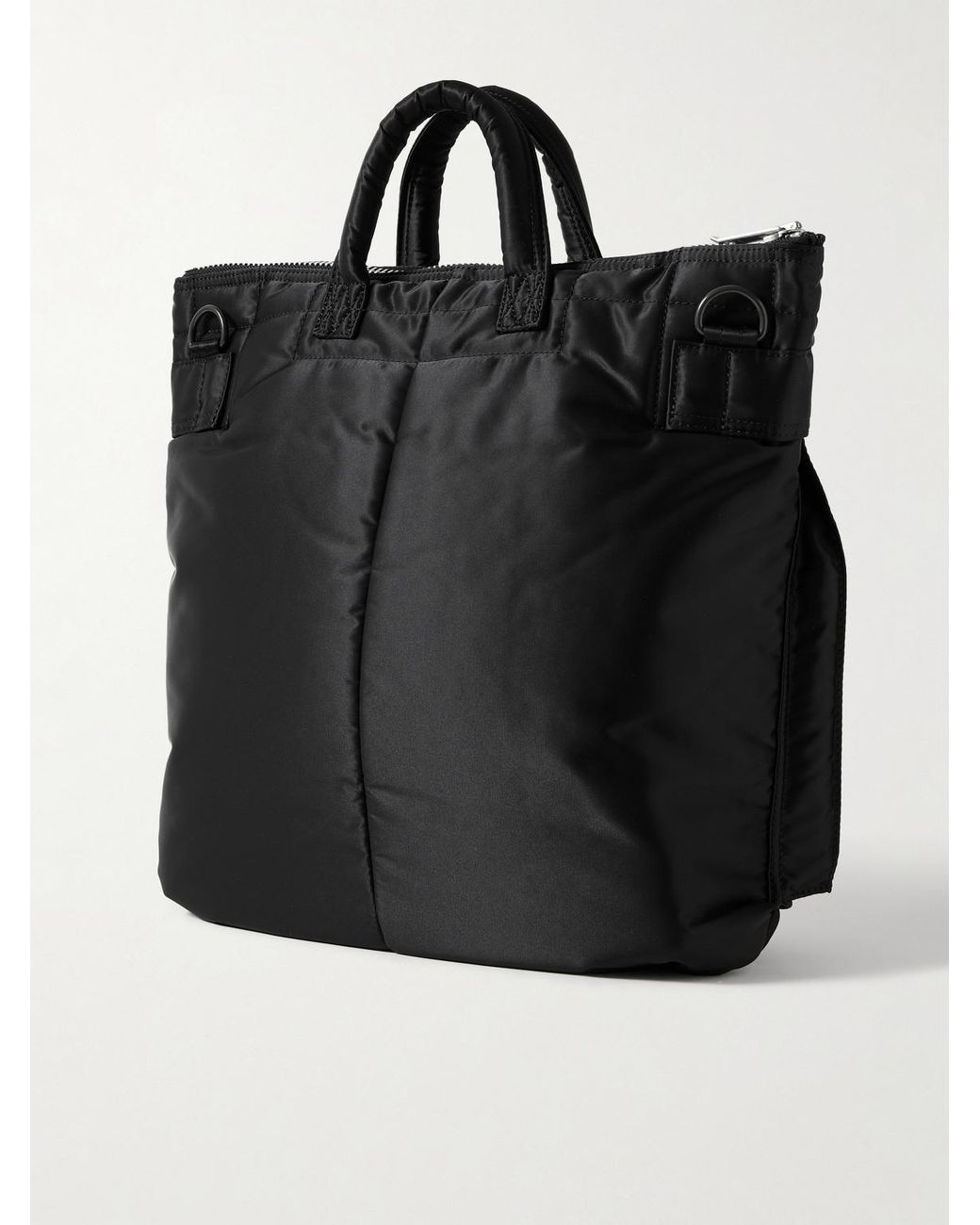 Porter-Yoshida and Co Black Tanker Helmet Twill Tote Bag for men
