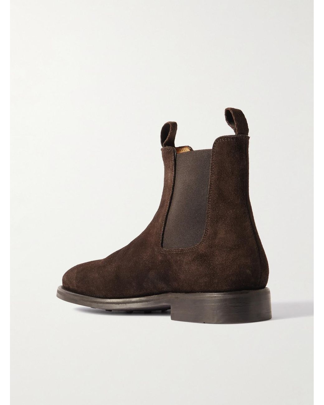 Morjas Brown Suede Chelsea Boots for men