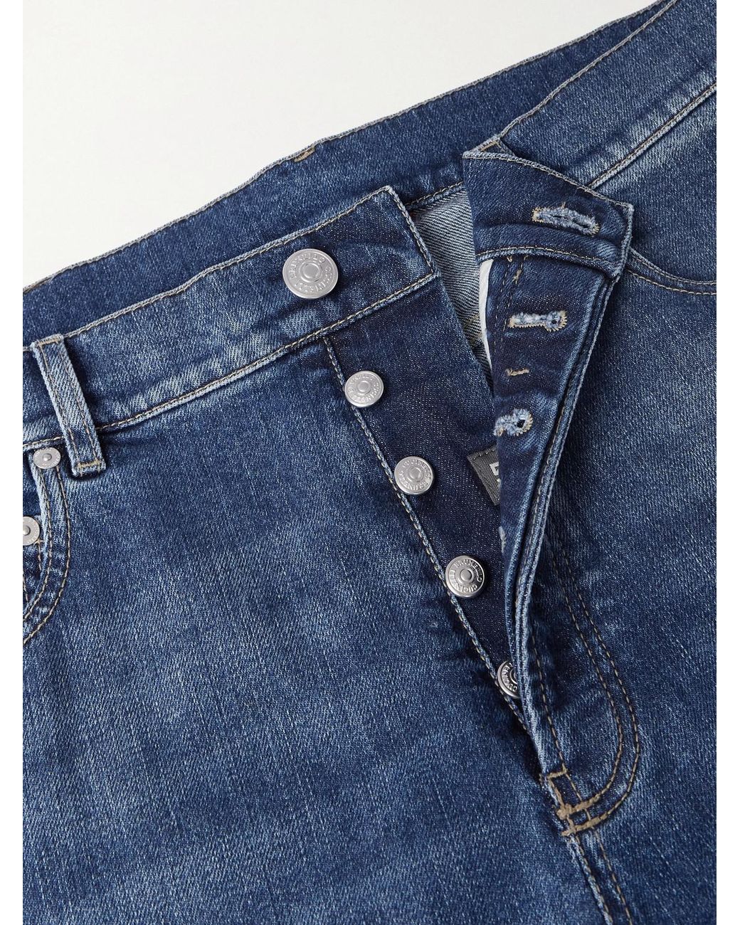 Brunello Cucinelli Blue Iconic Slim-Fit Stretch Jeans for men