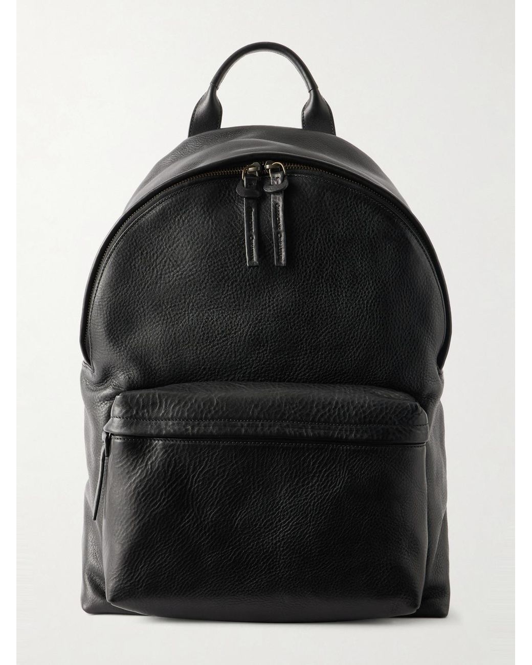 Officine Creative Black Oc 001 Suede Backpack for men