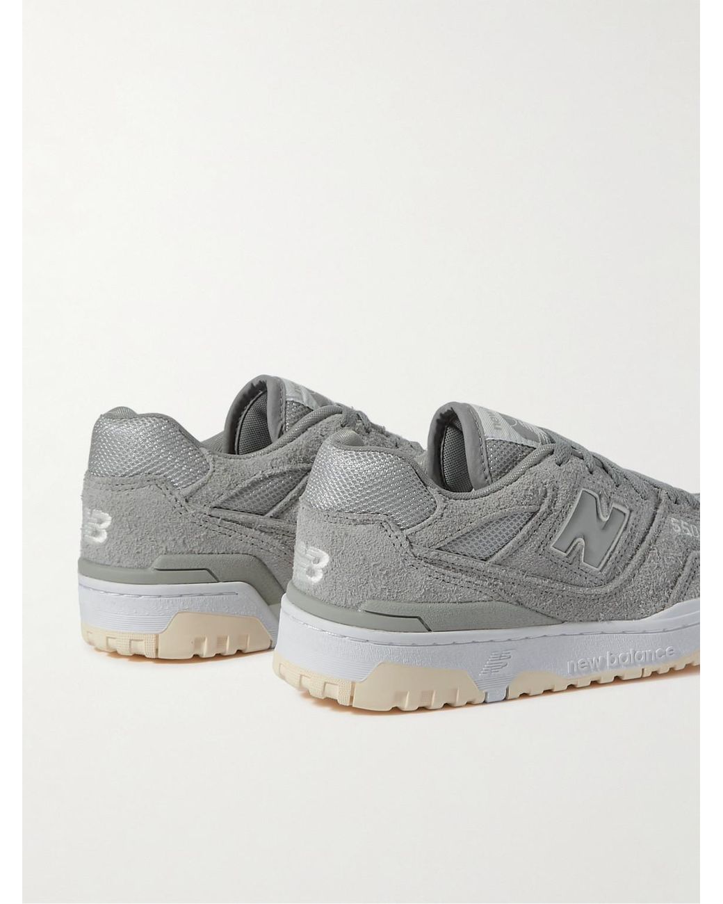 New balance 996 grey hotsell suede and mesh trainers