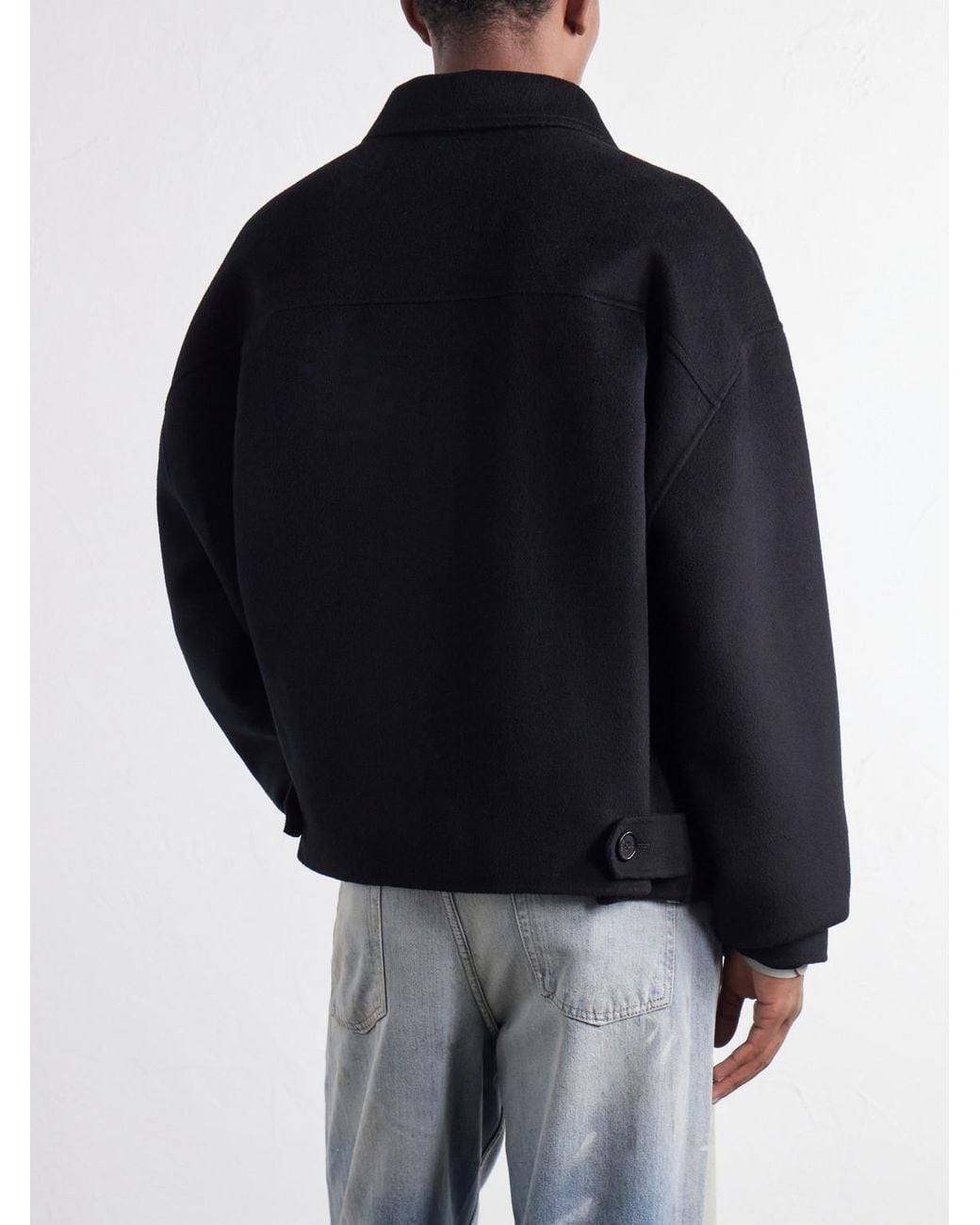 Acne Black Doveo Double-Faced Wool And Cashmere-Blend Felt Jacket for men