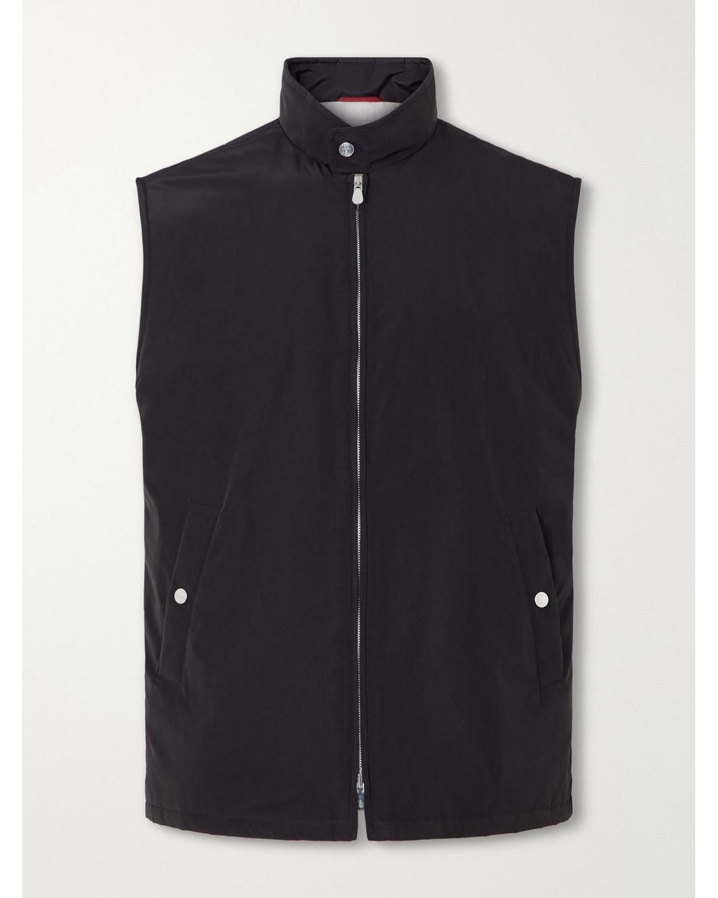 Brunello Cucinelli Blue Padded Shell Gilet for men