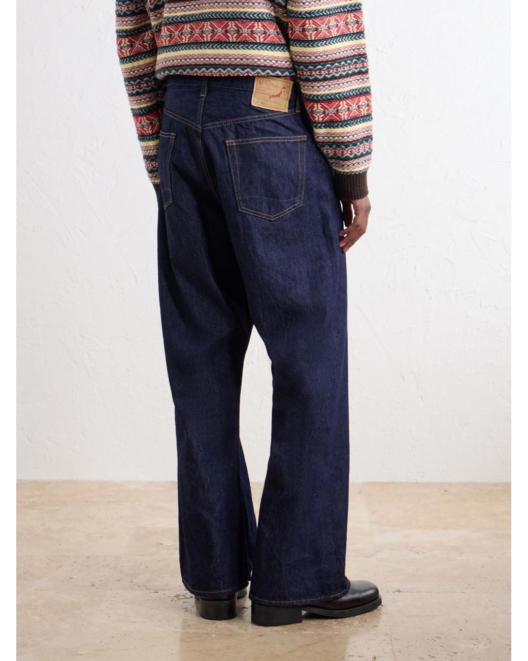 Orslow Blue Straight-Leg Jeans for men