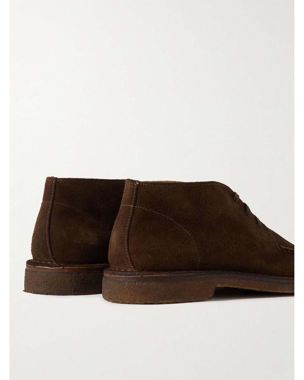 Drake's Brown Crosby Suede Chukka Boots for men