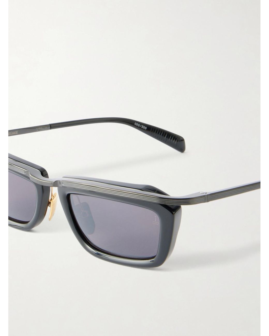 Jacques Marie Mage Gray Haider Ackermann Melchior Square Frame Sunglasses for men