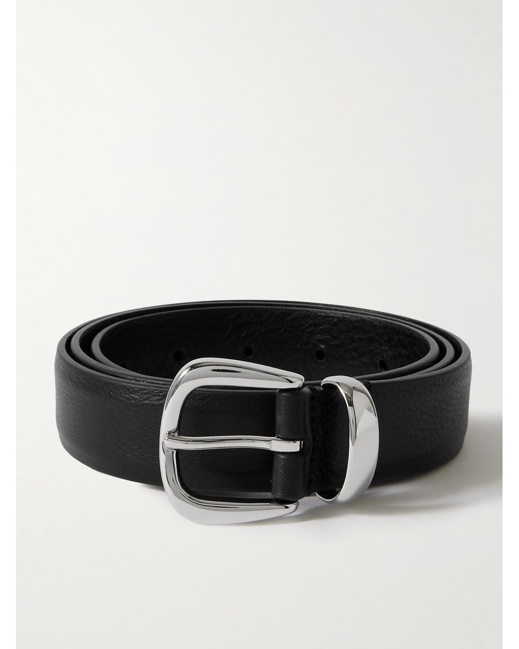 Andersons Black 3Cm Leather Belt for men