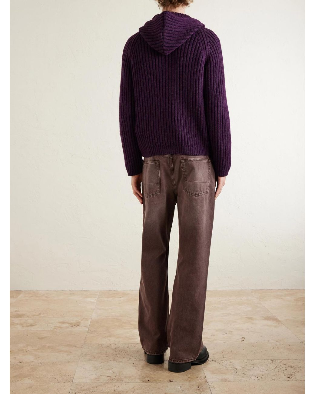 Our Legacy Brown Third Cut Straight-leg Pigment-dyed Jeans for men