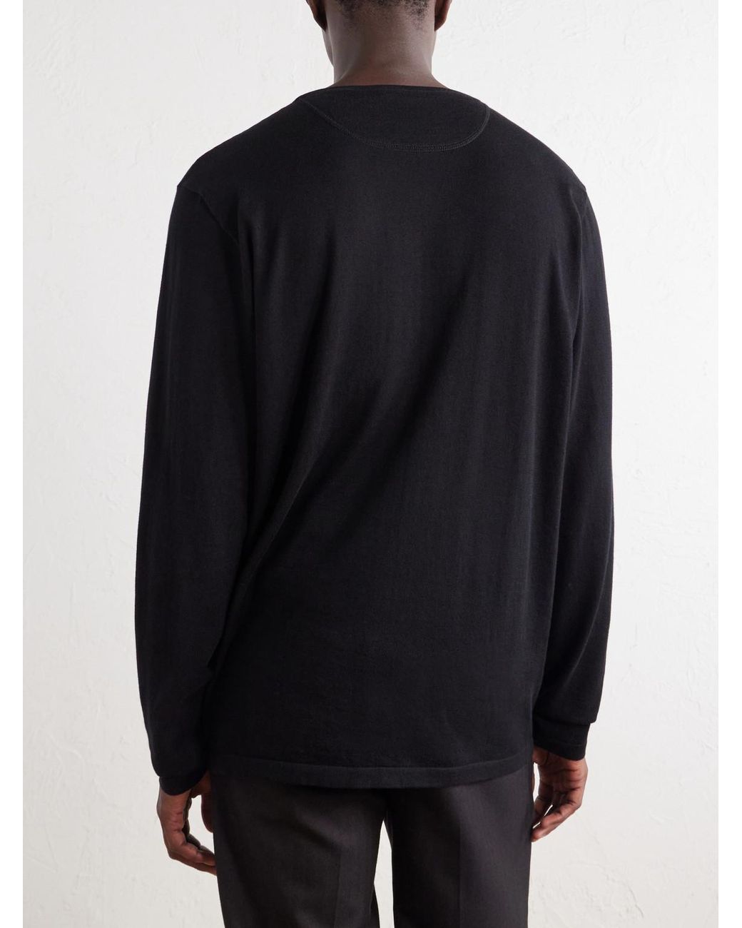 Ghiaia Black Cotton-Jersey T-Shirt for men