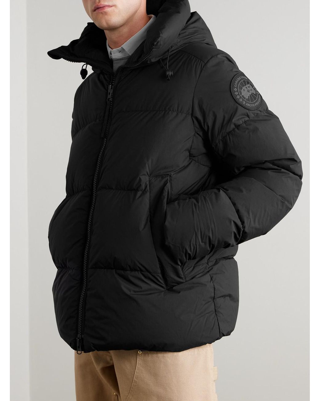 Canada Goose Black Crofton Quilted Enduraluxe® Down Jacket for men