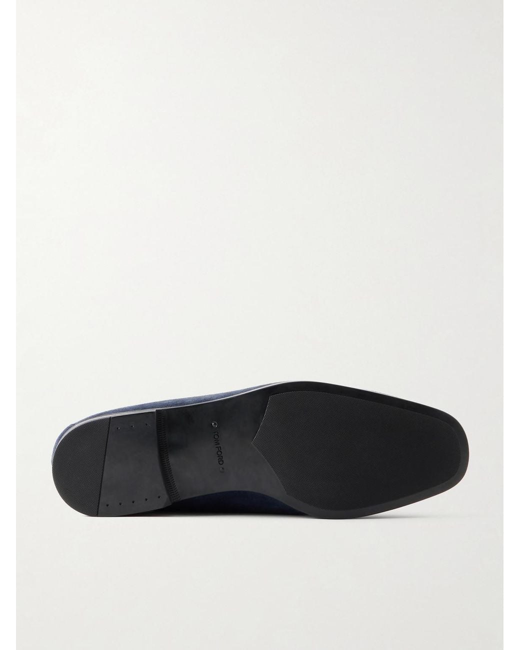 Tom Ford Blue Sean Suede Penny Loafers for men