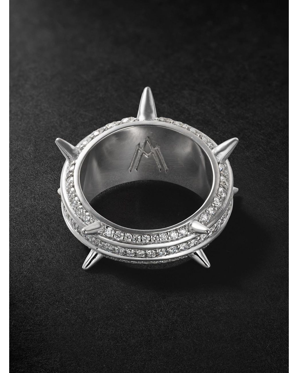 Alex Moss New York Black Destroyer 14-Karat Diamond Ring for men