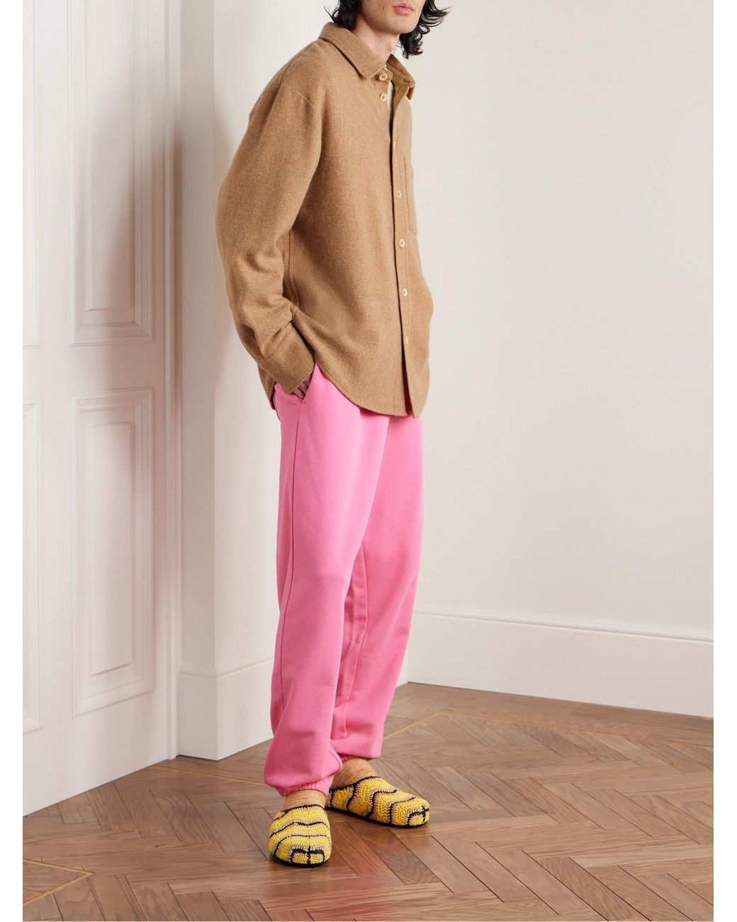 The Elder Statesman Natural Cashmere Overshirt for men