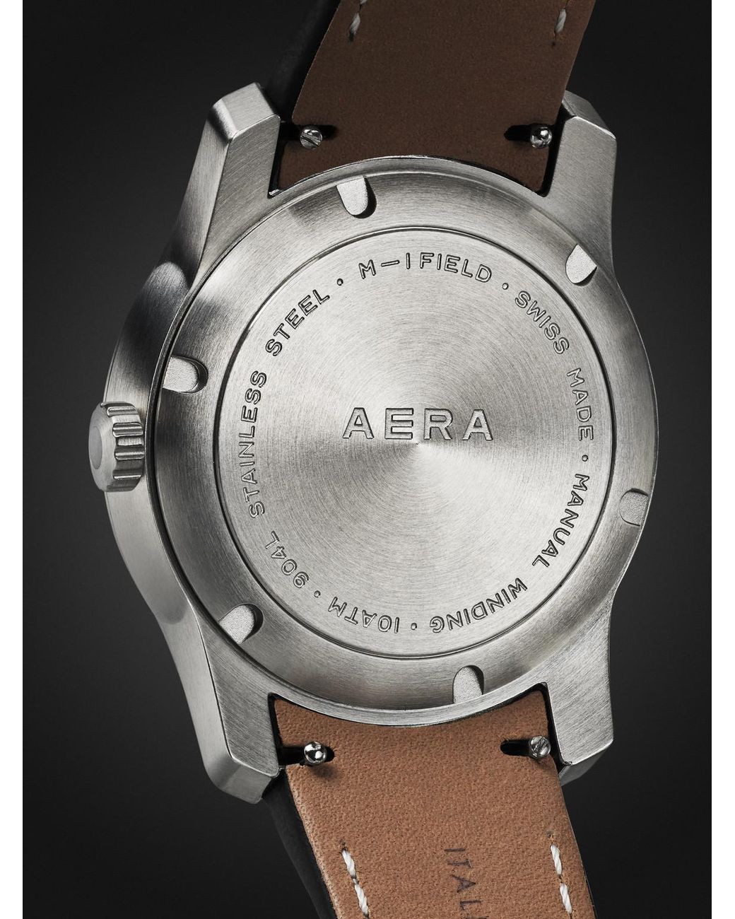 Aera Black M-1 Field Automatic Stainless Steel Watch for men
