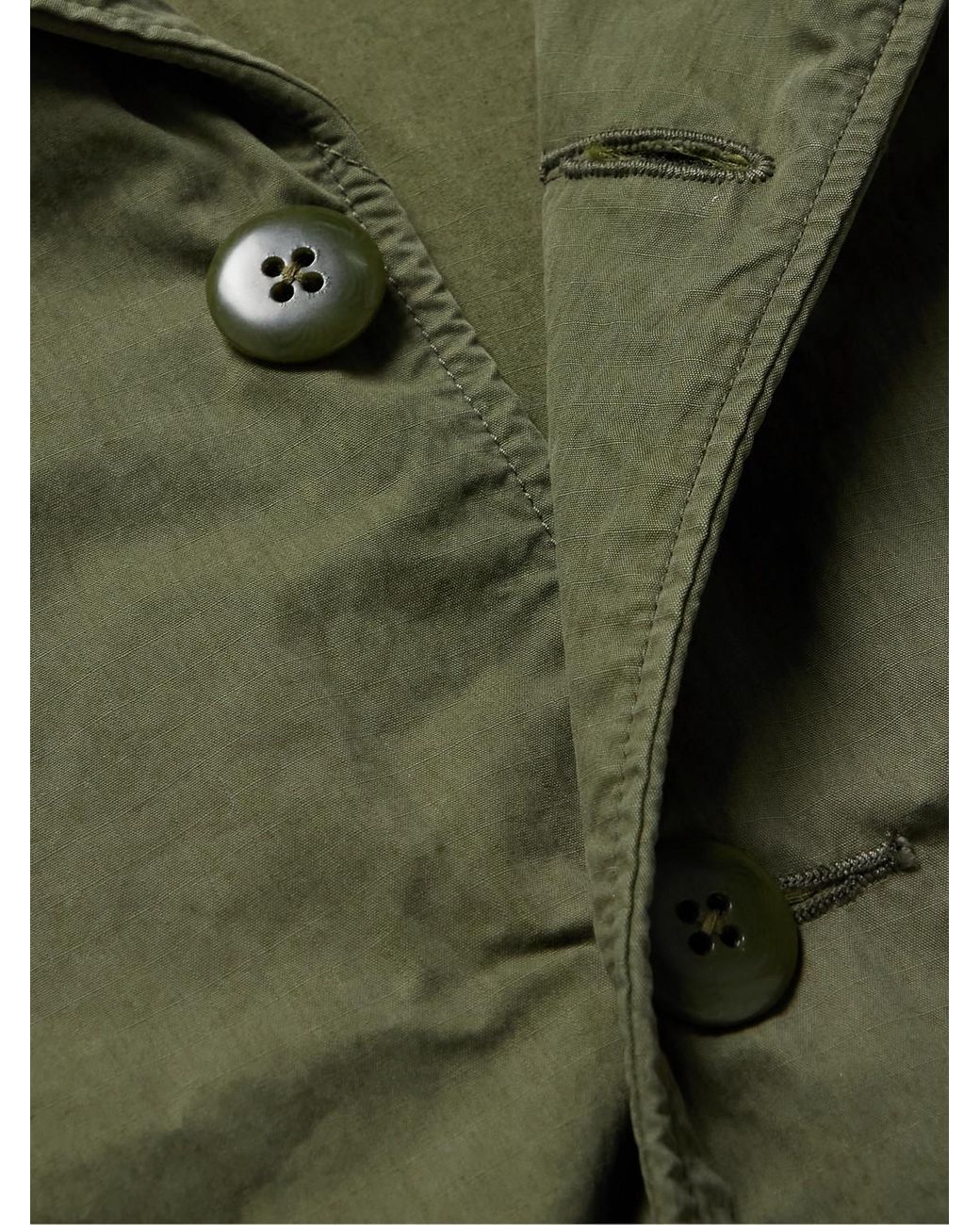 Kapital Green Cotton-Blend Ripstop Jacket for men