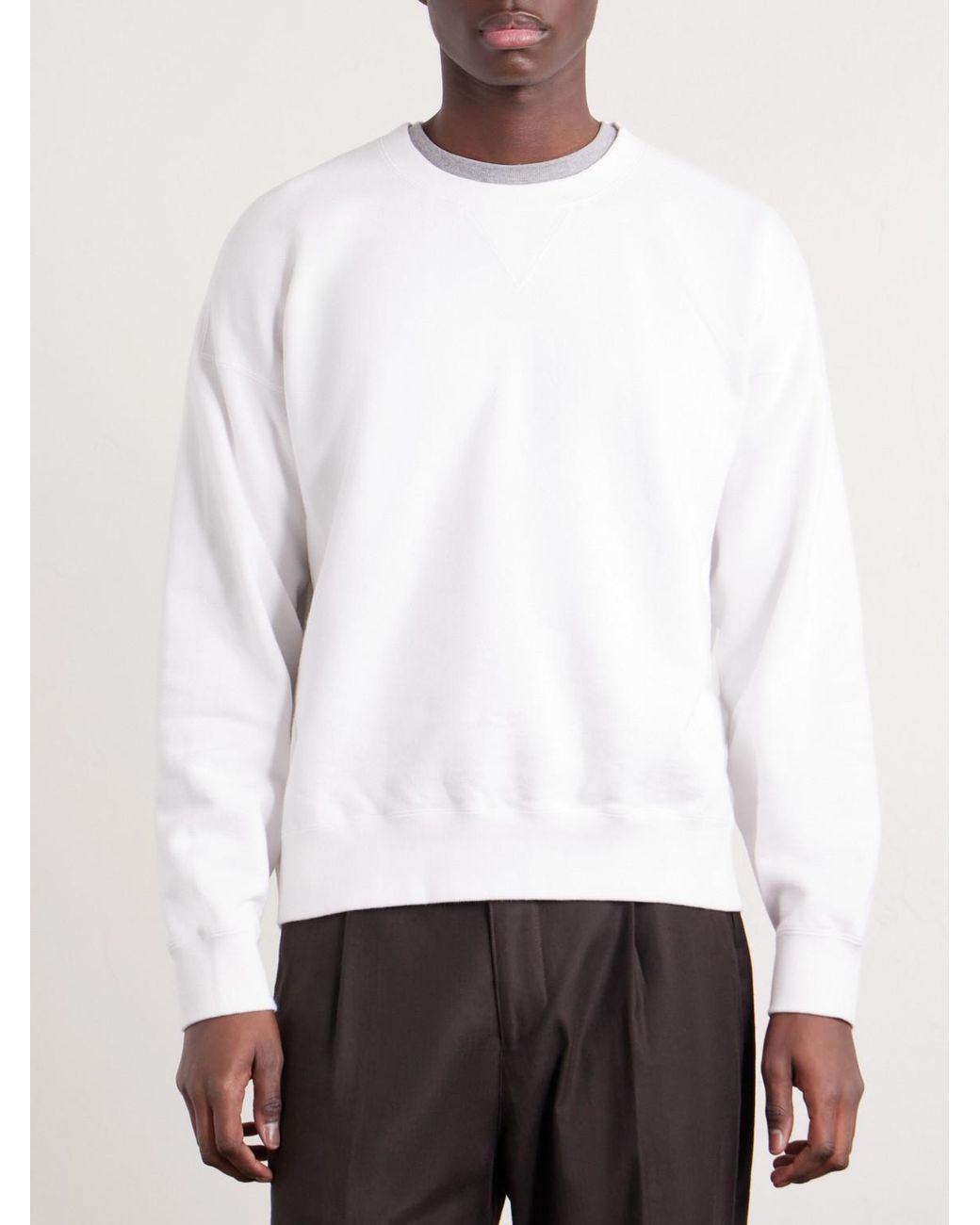Visvim White Jumbo Sb Cotton-jersey Sweatshirt for men