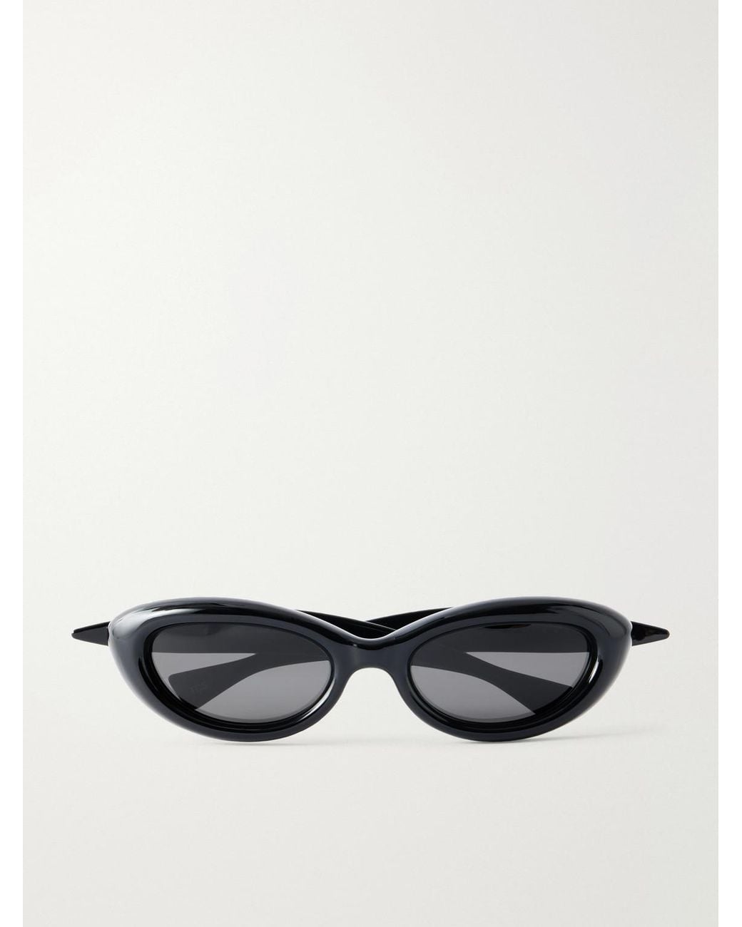 Bottega Veneta Black Sardine Round-Frame Injected Sunglasses for men