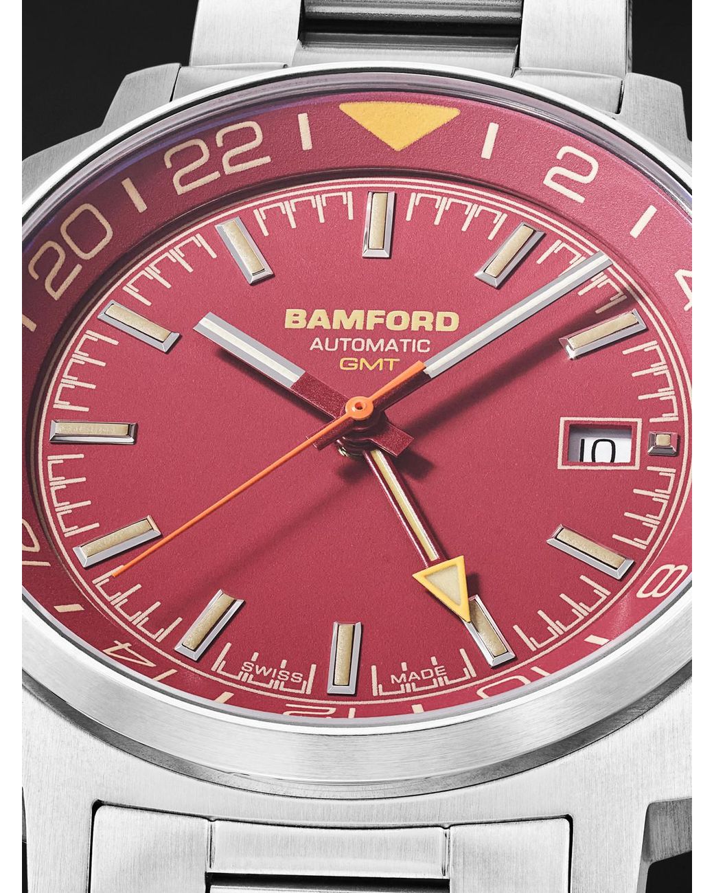 BAMFORD LONDON Black Gmt Automatic Stainless Steel Watch for men
