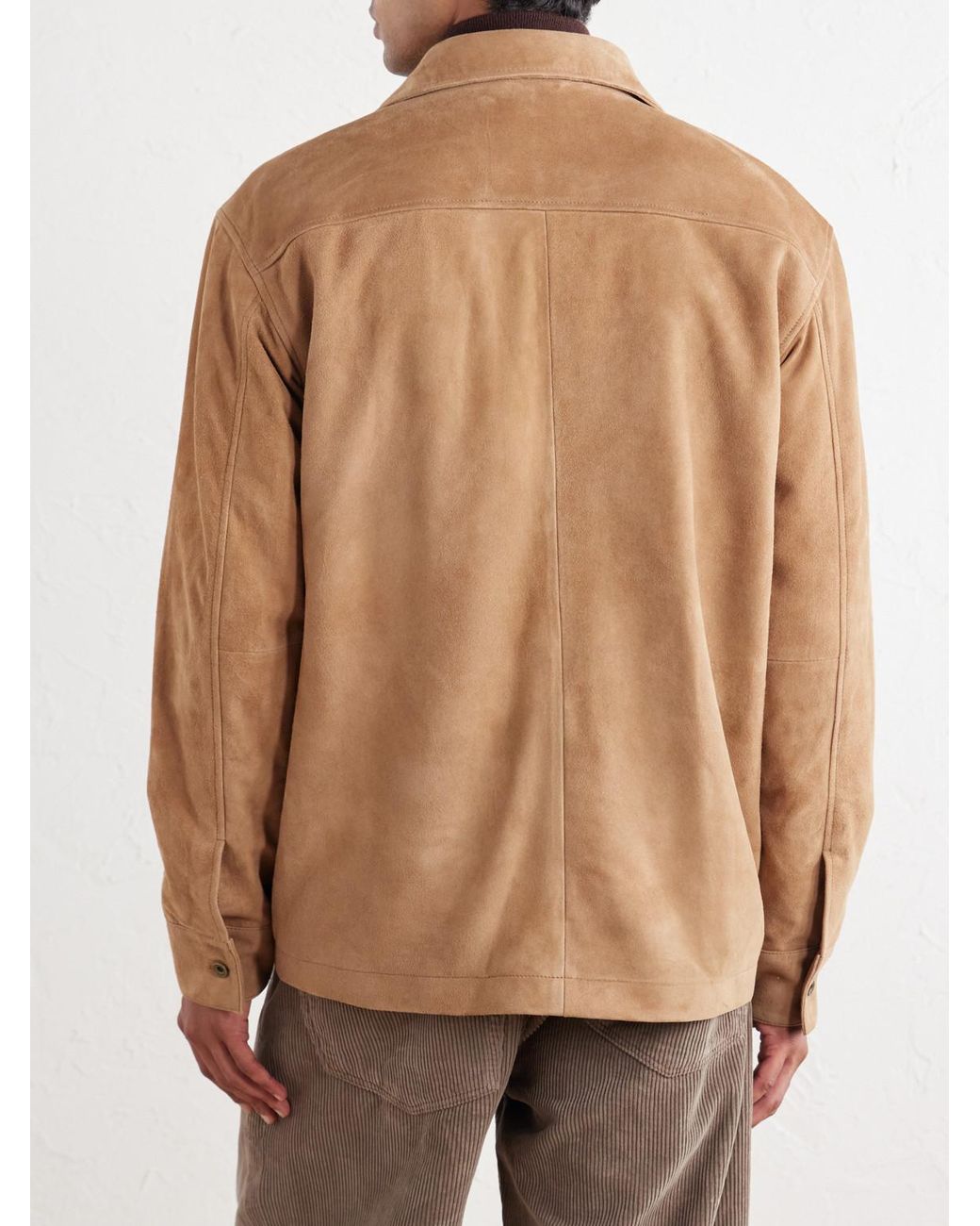 NN07 Brown Freddy 80030 Suede Jacket for men