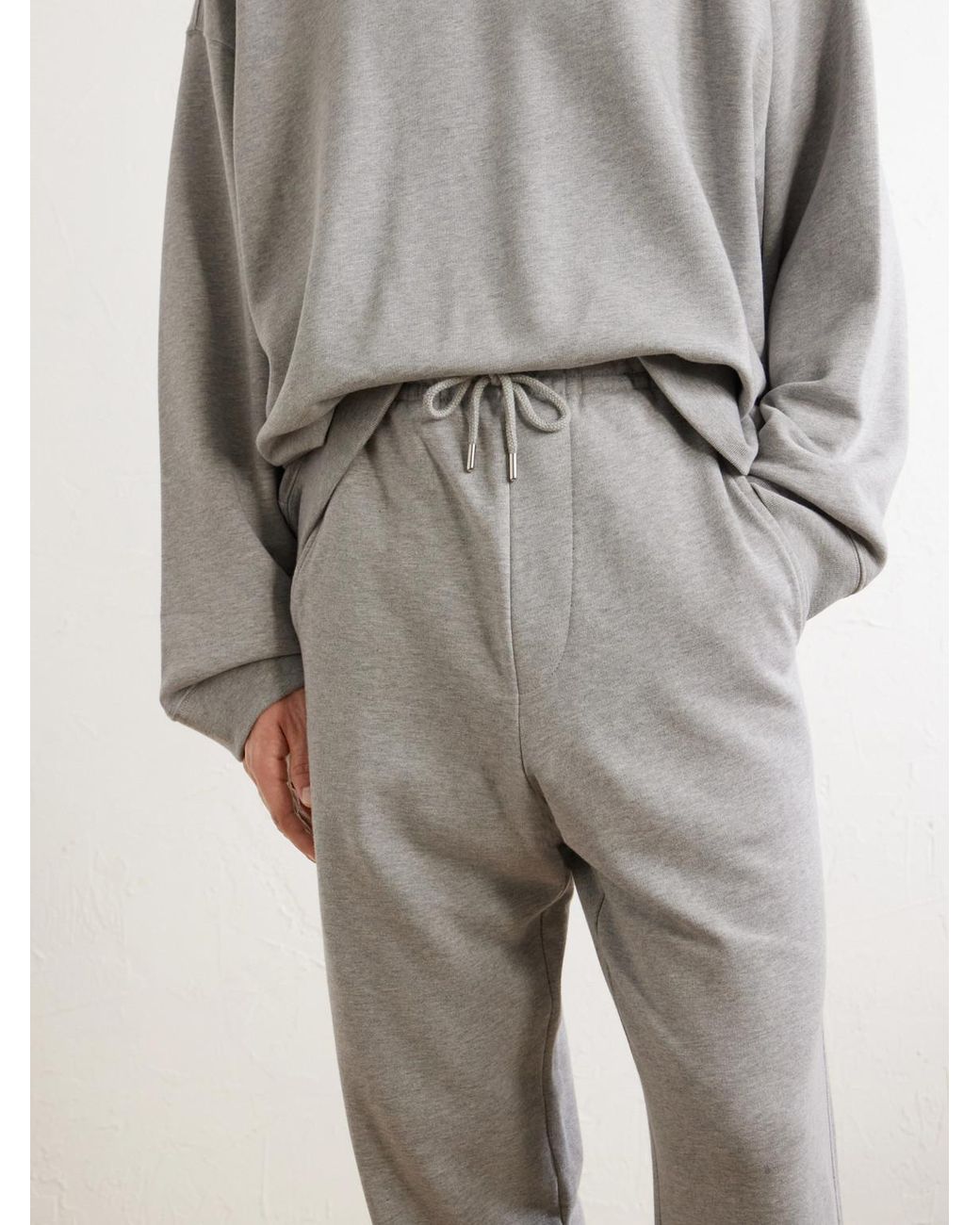 Dries Van Noten Gray Hamer Straight-Leg Cotton-Jersey Sweatpants for men