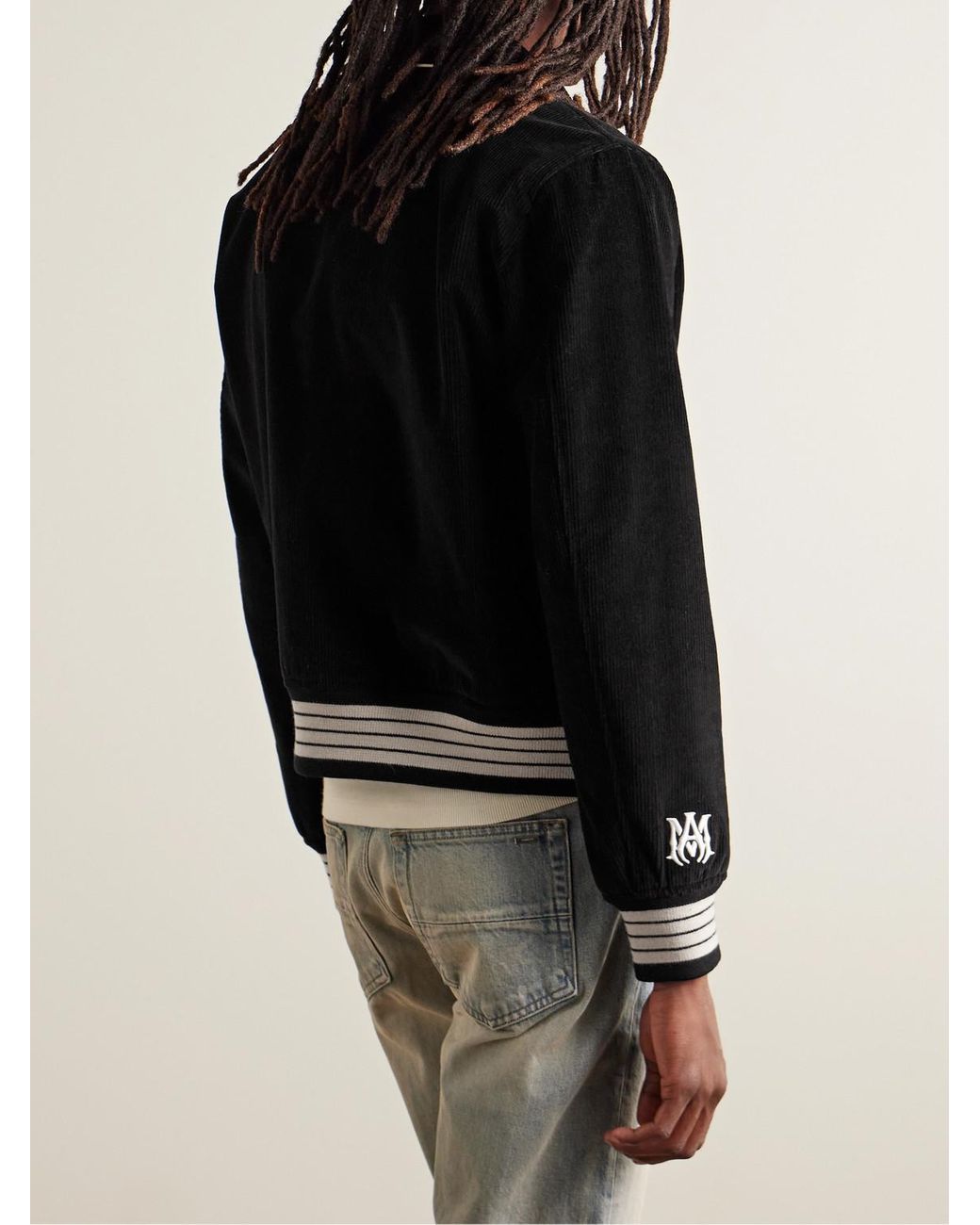 Amiri Corduroy Teddy Jacket in Black for Men | Lyst UK