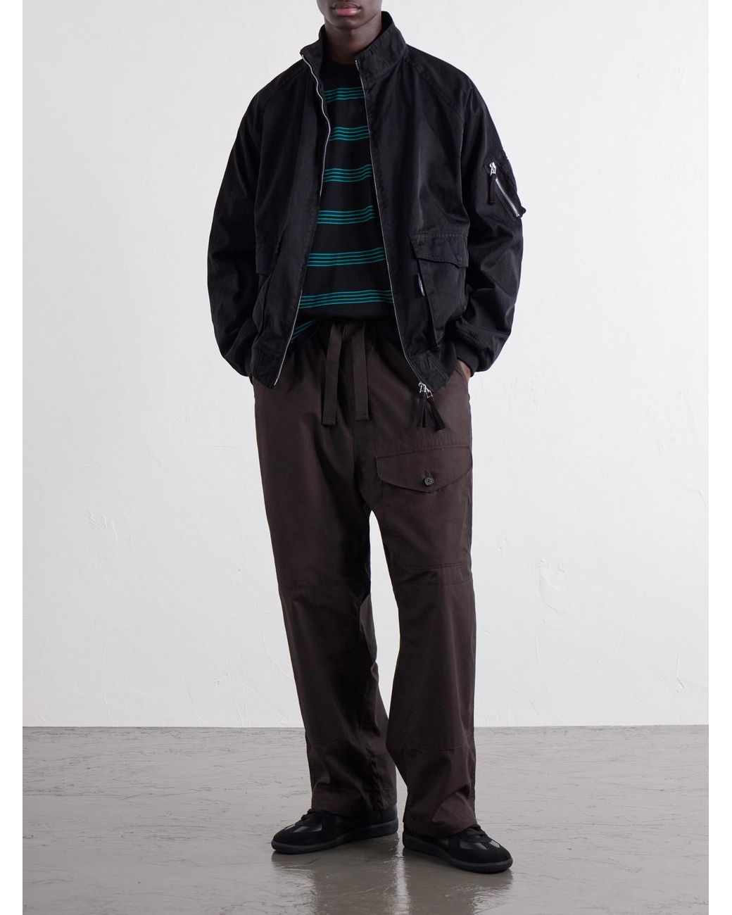 Comme des Garçons Brown Wide-Leg Cotton Trousers for men