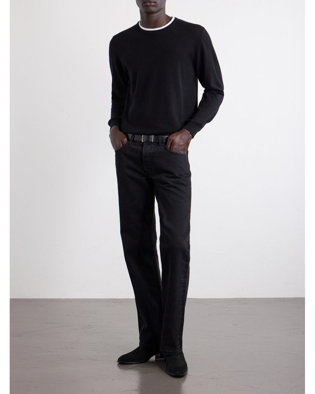 Jeanerica Blue Arrow Straight-Leg Cotton Jeans for men