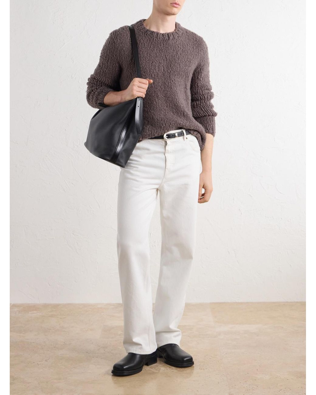 Gabriela Hearst Brown Lawrence Cashmere Sweater for men