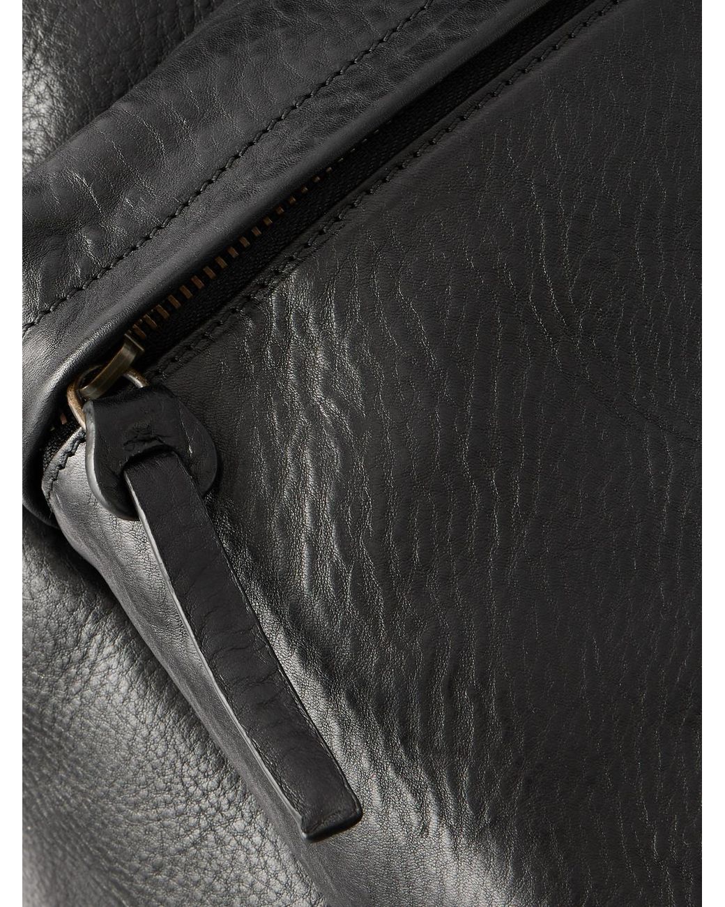 Officine Creative Black Oc 001 Suede Backpack for men