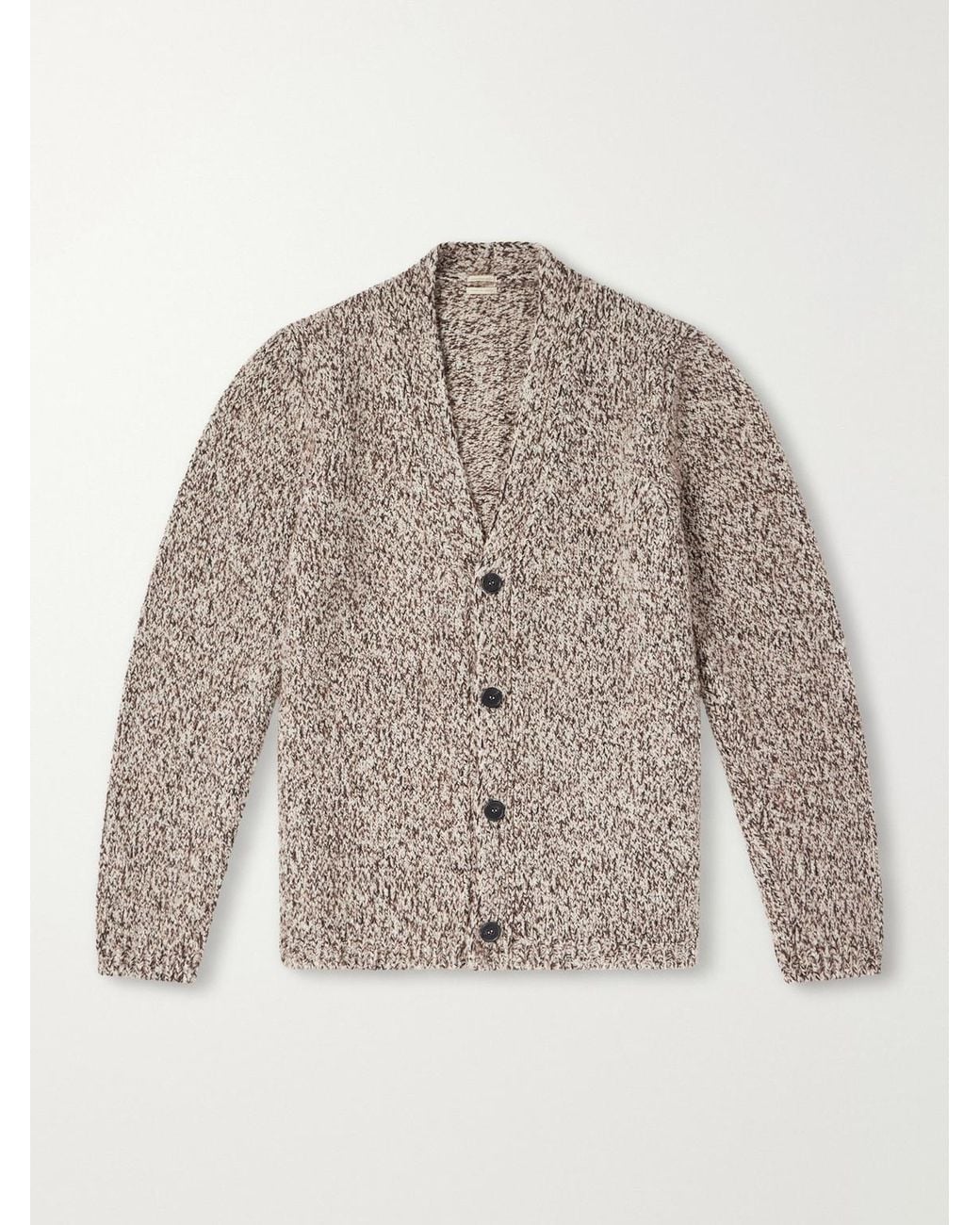 Massimo Alba Brown Linus Wool-Blend Cardigan for men